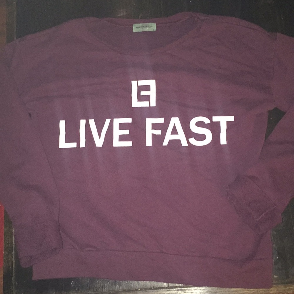 maroon sweatshirt